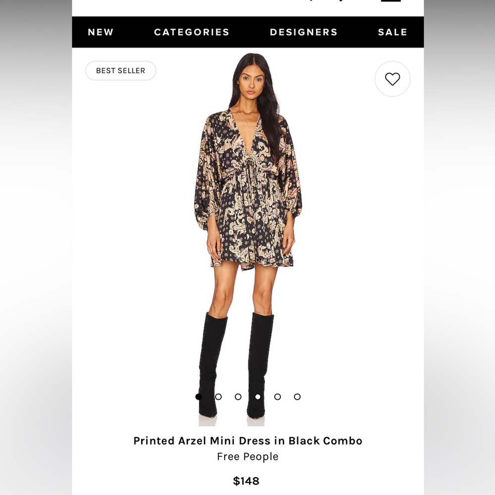 Free People Printed Arzel Mini Dress